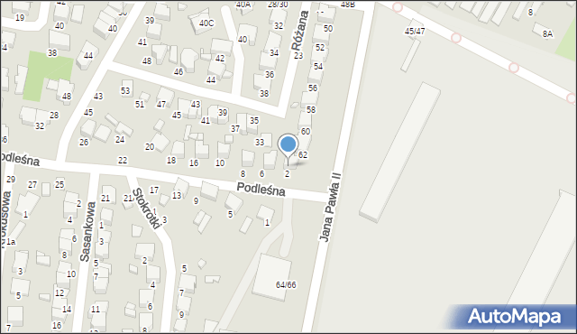 Tomaszów Mazowiecki, Podleśna, 2/4, mapa Tomaszów Mazowiecki