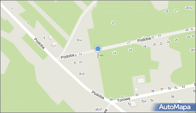 Tomaszów Mazowiecki, Podoba, 12, mapa Tomaszów Mazowiecki