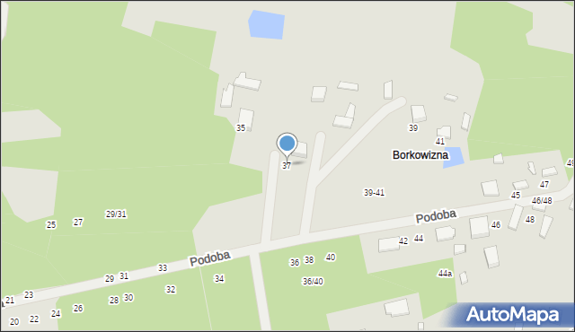 Tomaszów Mazowiecki, Podoba, 37, mapa Tomaszów Mazowiecki