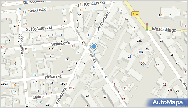 Tomaszów Mazowiecki, Polna, 3, mapa Tomaszów Mazowiecki