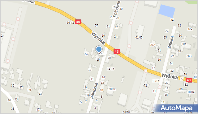 Tomaszów Mazowiecki, Północna, 15a, mapa Tomaszów Mazowiecki