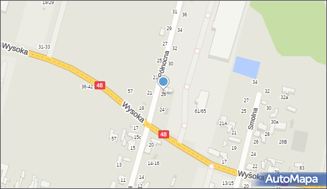 Tomaszów Mazowiecki, Północna, 26, mapa Tomaszów Mazowiecki