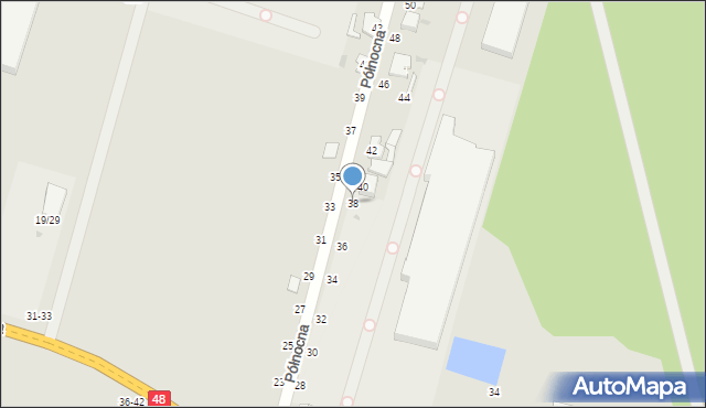 Tomaszów Mazowiecki, Północna, 38, mapa Tomaszów Mazowiecki