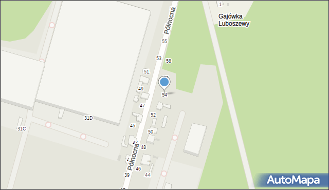 Tomaszów Mazowiecki, Północna, 54, mapa Tomaszów Mazowiecki