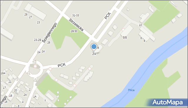 Tomaszów Mazowiecki, Polskiego Czerwonego Krzyża, 2/4, mapa Tomaszów Mazowiecki