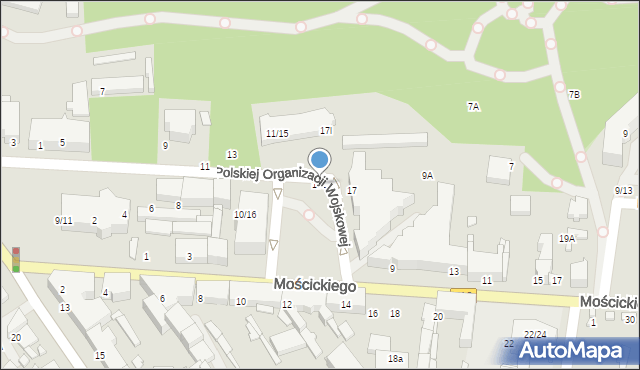 Tomaszów Mazowiecki, Polskiej Organizacji Wojskowej, 17c, mapa Tomaszów Mazowiecki