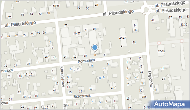 Tomaszów Mazowiecki, Pomorska, 8, mapa Tomaszów Mazowiecki