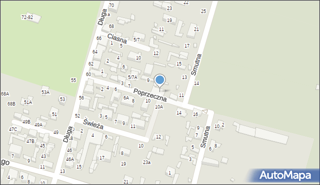 Tomaszów Mazowiecki, Poprzeczna, 13, mapa Tomaszów Mazowiecki