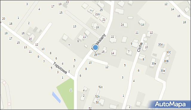 Tomaszowice, Podskalany, 16, mapa Tomaszowice