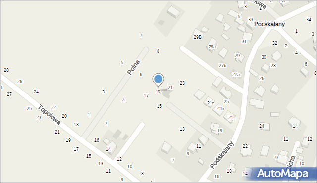 Tomaszowice, Polna, 19, mapa Tomaszowice