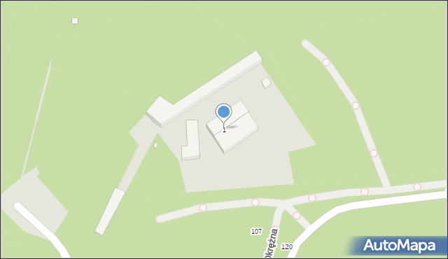 Toruń, Polna, 1, mapa Torunia