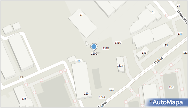 Toruń, Polna, 129C, mapa Torunia