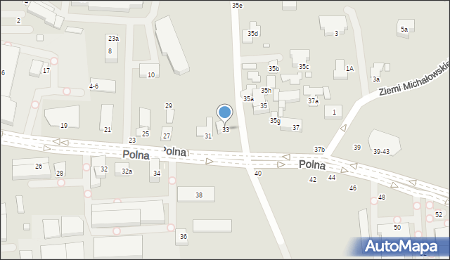 Toruń, Polna, 33, mapa Torunia