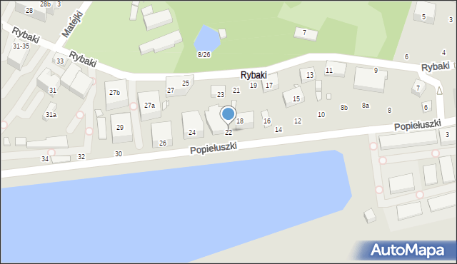 Toruń, Popiełuszki Jerzego, bł. ks., 22, mapa Torunia