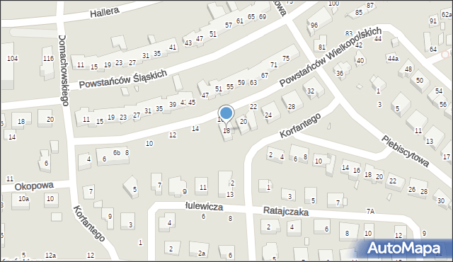 Toruń, Powstańców Wielkopolskich, 18, mapa Torunia