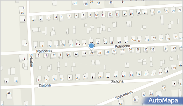 Trębaczew, Północna, 16, mapa Trębaczew