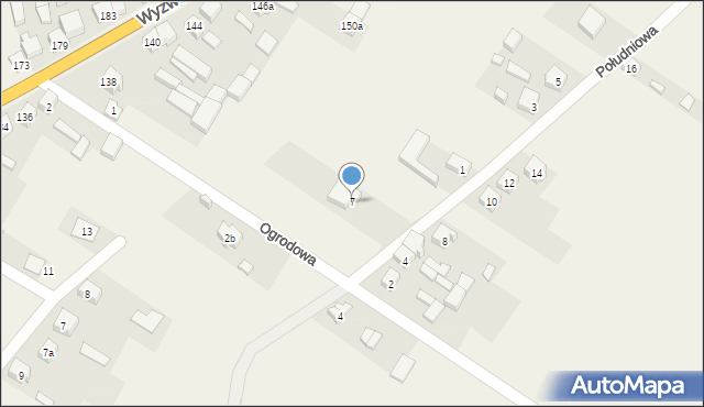 Trębaczew, Południowa, 7, mapa Trębaczew