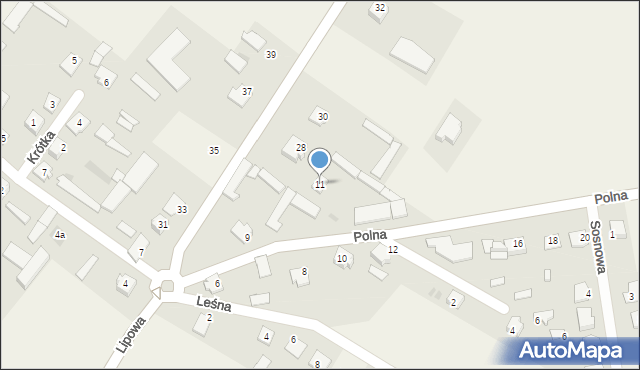 Troszyn, Polna, 11, mapa Troszyn