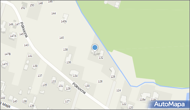 Truskaw, Północna, 132A, mapa Truskaw