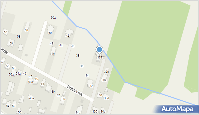 Truskaw, Północna, 32B, mapa Truskaw