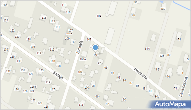 Truskaw, Północna, 99, mapa Truskaw