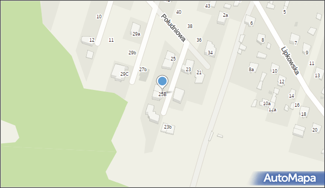 Truskaw, Południowa, 25B, mapa Truskaw