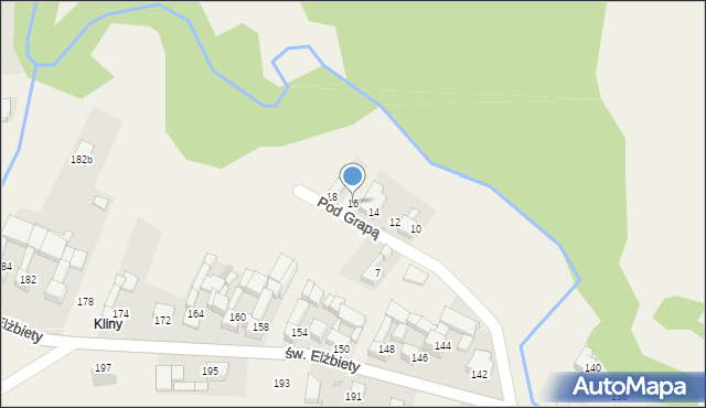 Trybsz, Pod Grapą, 16, mapa Trybsz