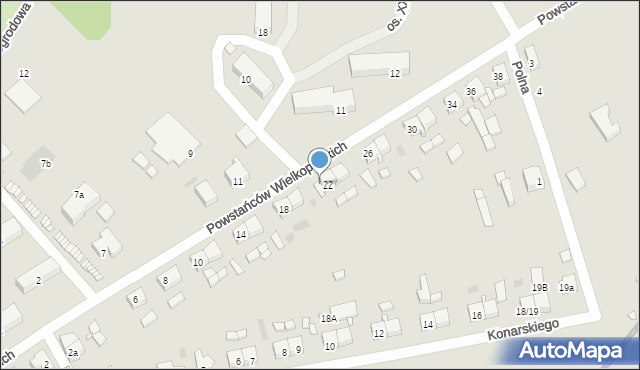 Trzcianka, Powstańców Wielkopolskich, 22a, mapa Trzcianka