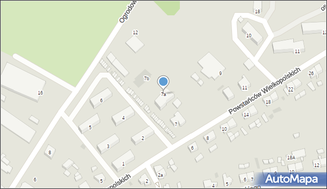 Trzcianka, Powstańców Wielkopolskich, 7a, mapa Trzcianka