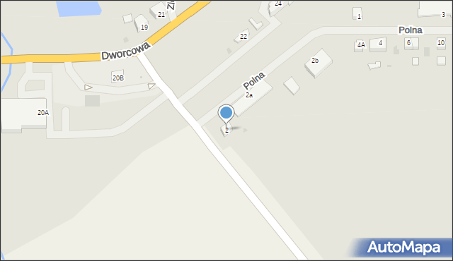 Trzcińsko-Zdrój, Polna, 2, mapa Trzcińsko-Zdrój