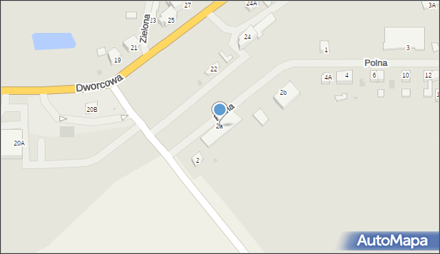 Trzcińsko-Zdrój, Polna, 2a, mapa Trzcińsko-Zdrój