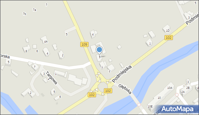 Trzebiatów, Półwiejska, 3, mapa Trzebiatów