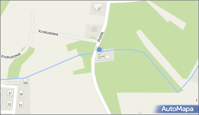 Trzebież, Polna, 1, mapa Trzebież