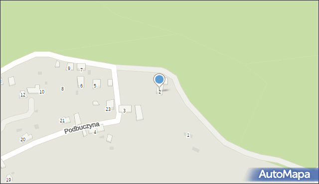 Trzebinia, Podbuczyna, 2, mapa Trzebinia