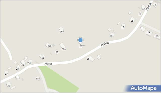 Trzebinia, Polna, 26, mapa Trzebinia