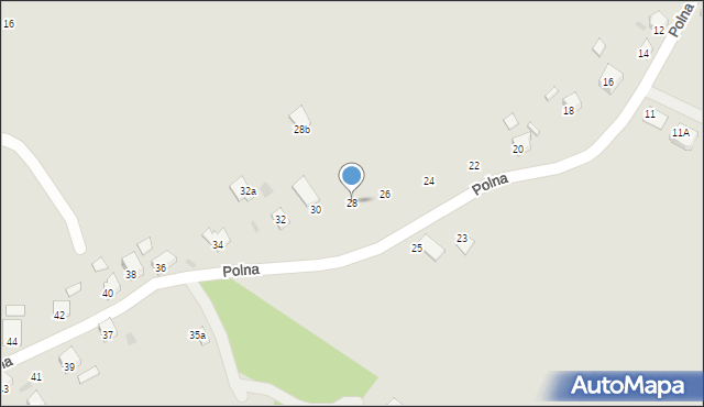 Trzebinia, Polna, 28, mapa Trzebinia