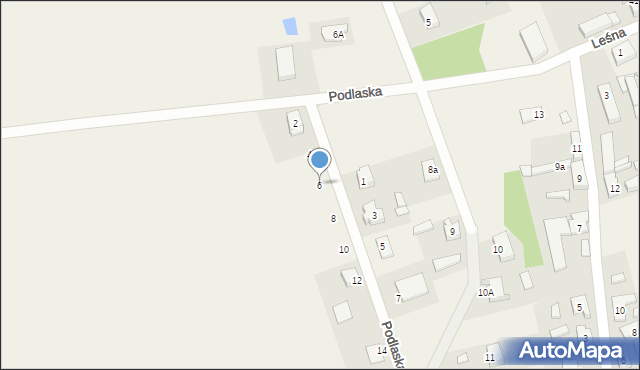 Trzebiszewo, Podlaska, 6, mapa Trzebiszewo