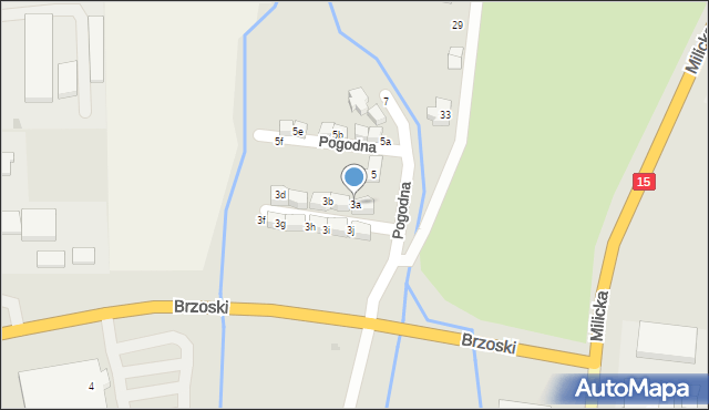 Trzebnica, Pogodna, 3a, mapa Trzebnica