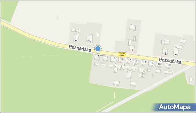 Trzemeszno Lubuskie, Poznańska, 2, mapa Trzemeszno Lubuskie