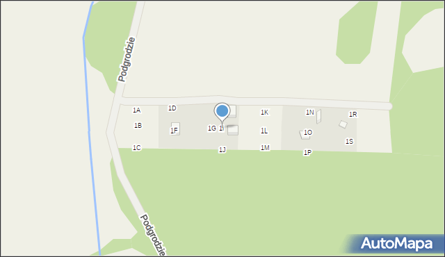 Trzepowo, Podgrodzie, 1i, mapa Trzepowo