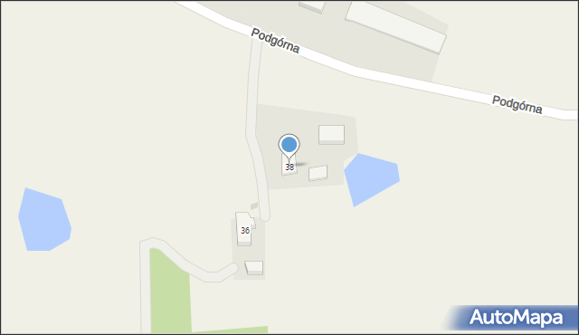 Tuchlino, Podgórna, 38, mapa Tuchlino