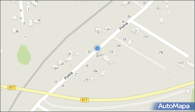 Tuchów, Polna, 21, mapa Tuchów