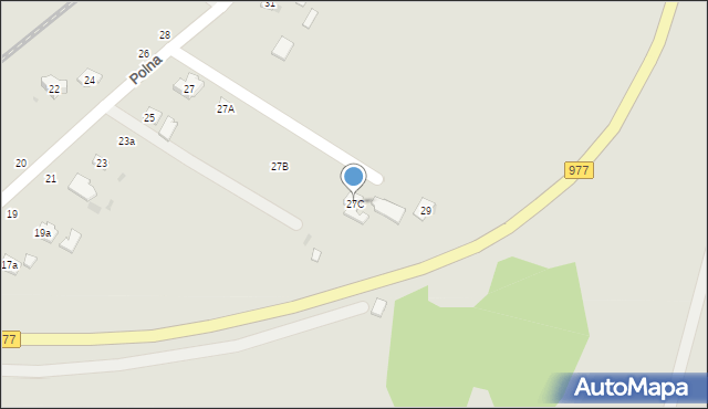 Tuchów, Polna, 27C, mapa Tuchów