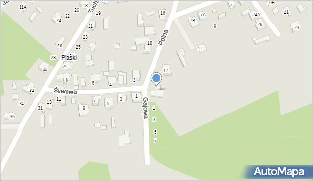 Tuliszków, Polna, 19, mapa Tuliszków