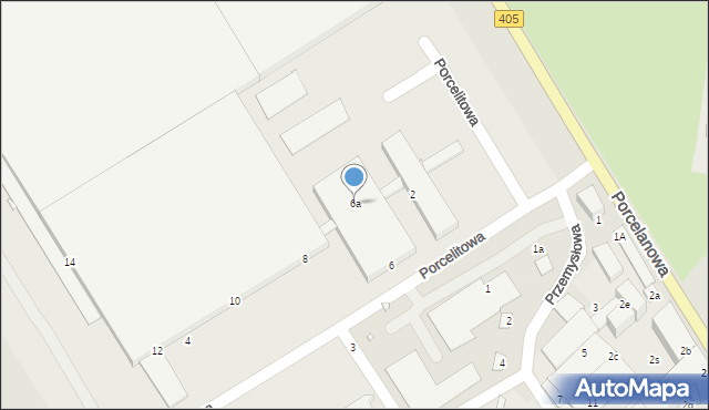Tułowice, Porcelitowa, 6a, mapa Tułowice