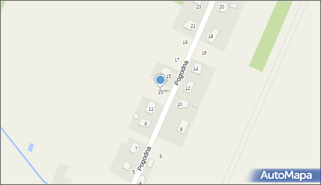 Tumlin-Podgród, Pogodna, 13, mapa Tumlin-Podgród