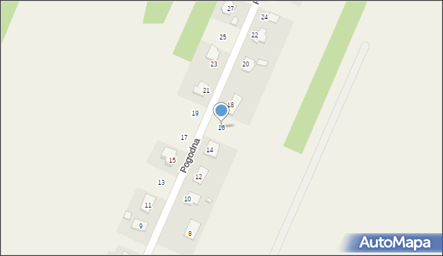 Tumlin-Podgród, Pogodna, 16, mapa Tumlin-Podgród