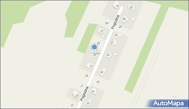 Tumlin-Podgród, Pogodna, 23, mapa Tumlin-Podgród