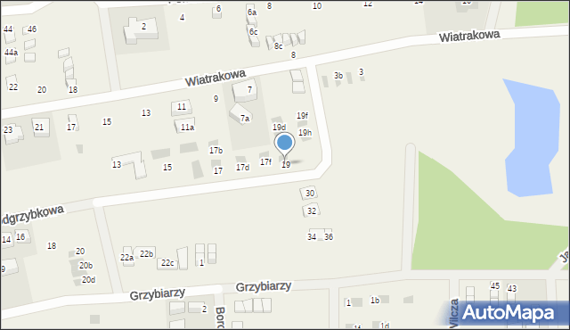 Tupadły, Podgrzybkowa, 19, mapa Tupadły