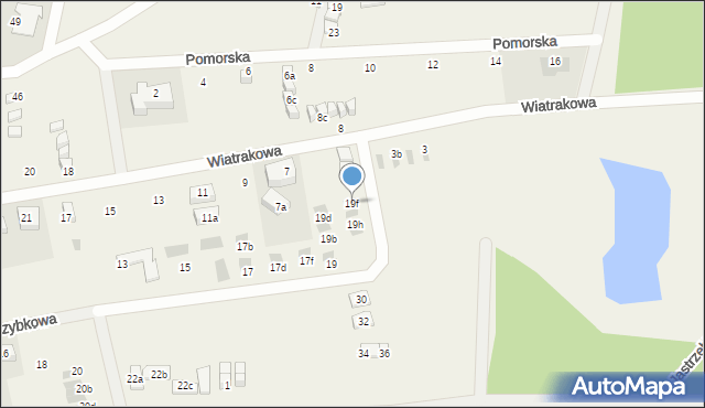 Tupadły, Podgrzybkowa, 19f, mapa Tupadły